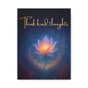 Think Kind Thoughts canvas wall art