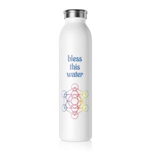 Sacred Geometry Blessings water bottle, stainless steel
