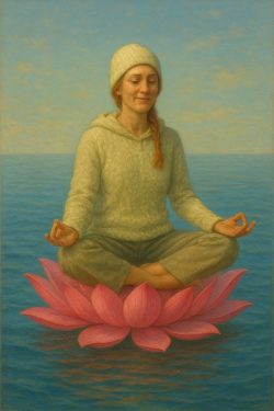 ChatGPT Serenity on a Pink Lotus